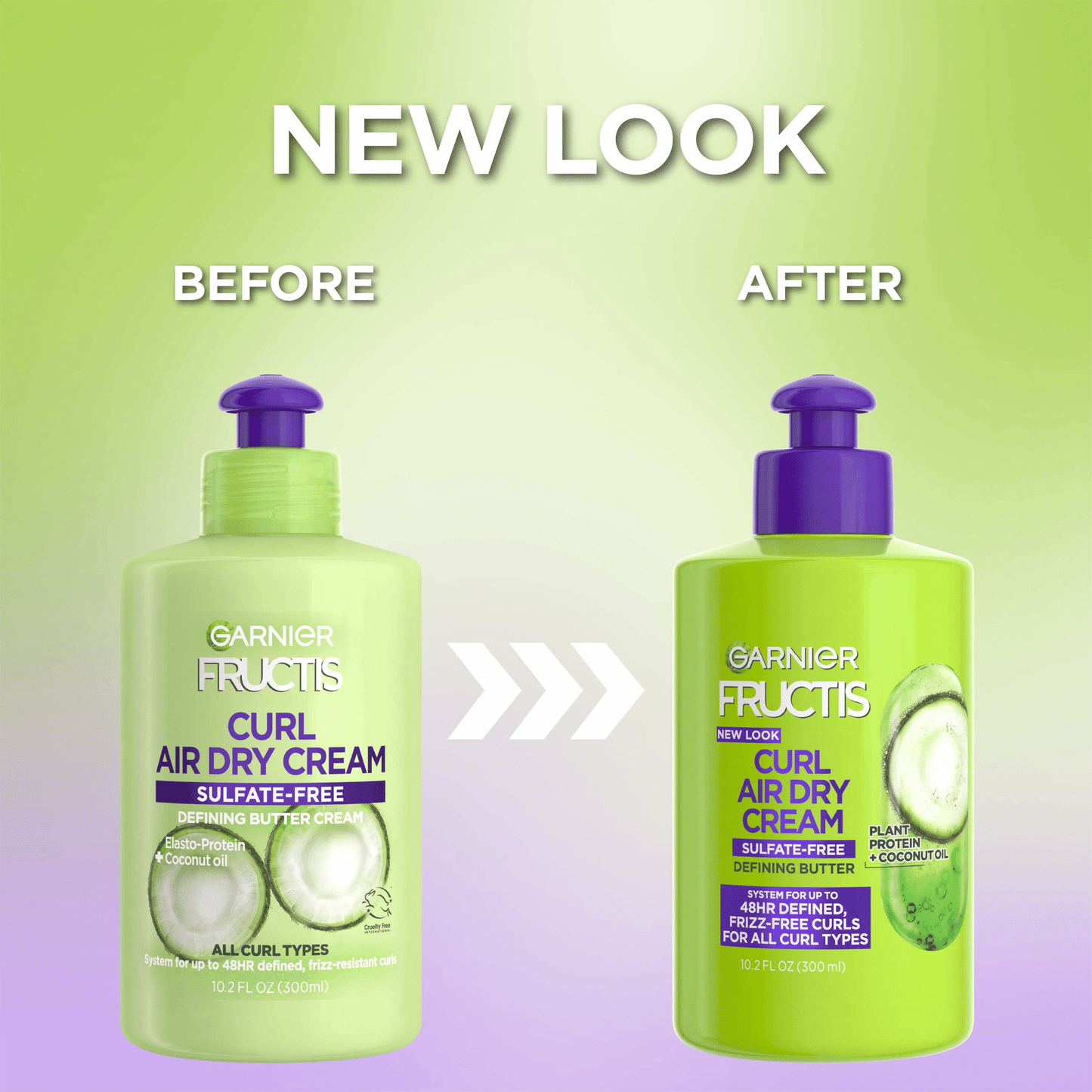 Garnier Fructis Curl Nourish Leave in Treatment with Glycerin Coconut Oil, 10.2 fl oz