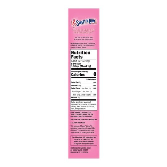 Sweet'N Low Zero Calorie Sweetener, 8 oz