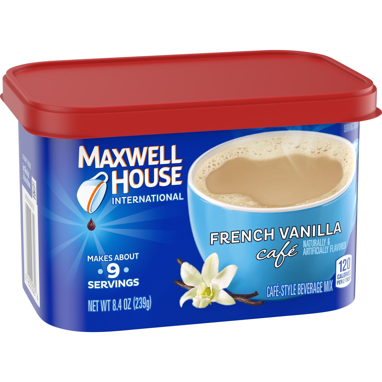 Maxwell House International French Vanilla Cafe Beverage Mix, 8.4 oz. Canister