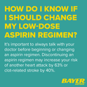 Bayer Chewable Aspirin Regimen Low Dose Pain Reliever Tablets, 81mg, Cherry, 108 Count