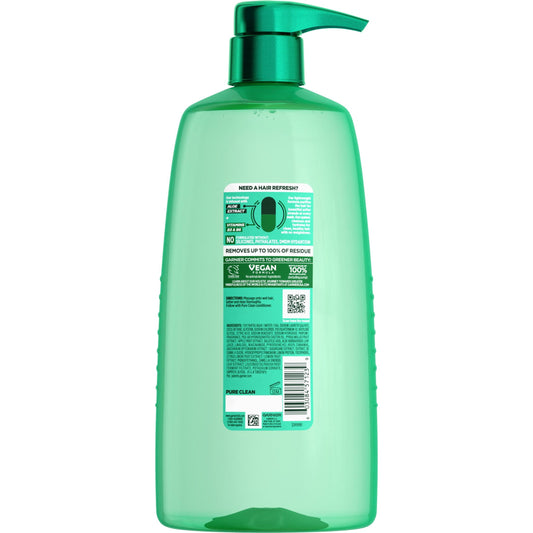 Garnier Fructis Pure Clean Purifying Shampoo, for All Hair Types, 33.8 fl oz