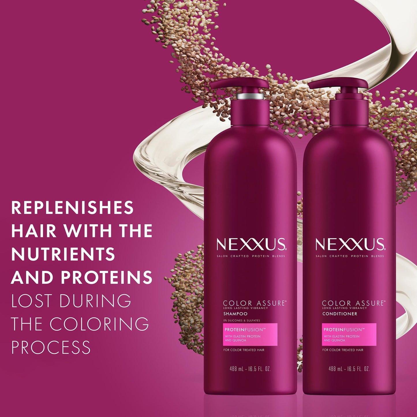 Nexxus Color Assure Long Lasting Vibrancy Daily Conditioner with Elastin Protein, 16.5 fl oz