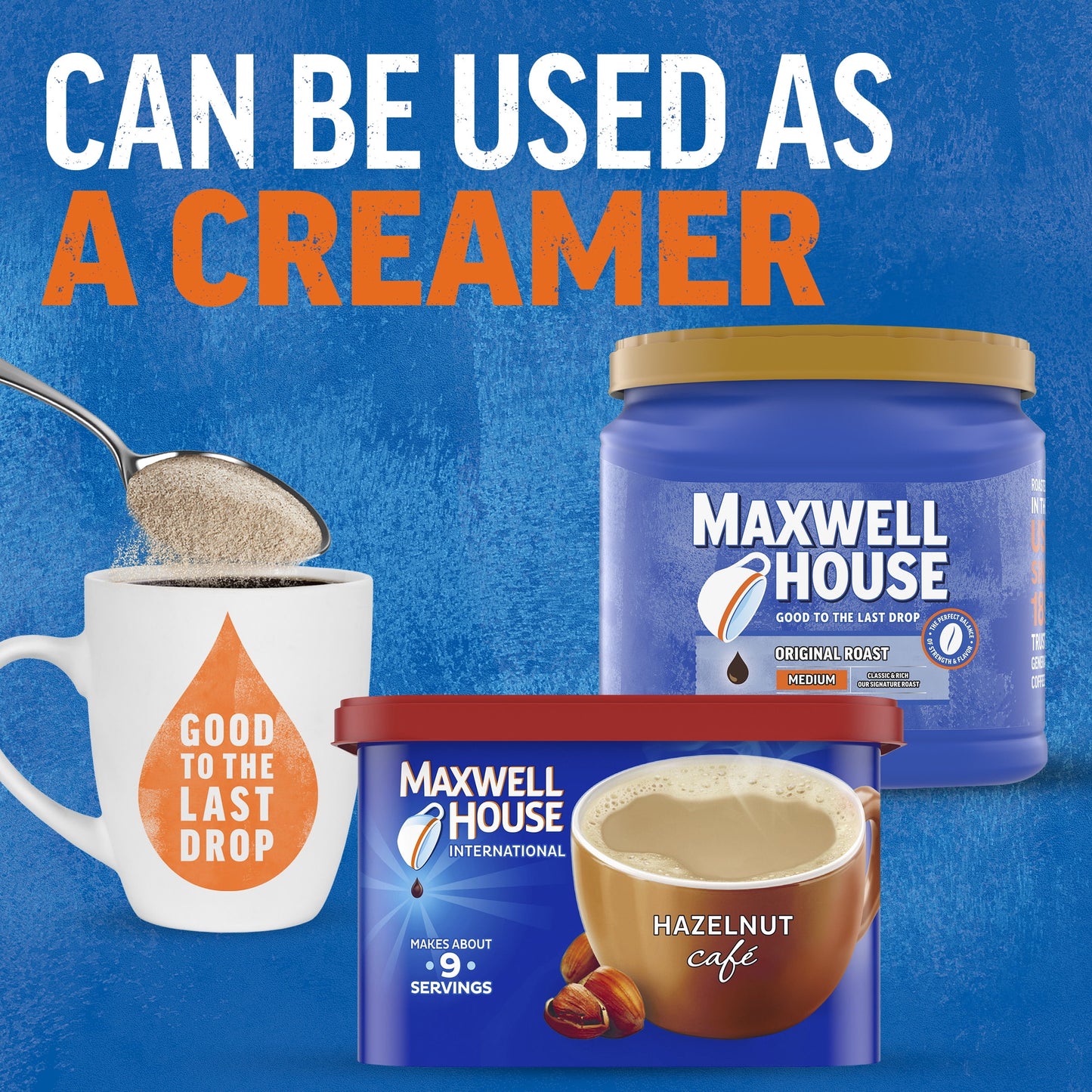 Maxwell House International Hazelnut Cafe Beverage Mix, 9 oz. Canister