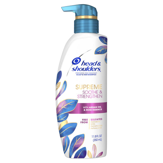 Head & Shoulders Supreme Soothe & Strengthen Shampoo, All Hair Types, 11.8 fl oz