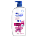 Head & Shoulders 2 in 1 Dandruff Shampoo and Conditioner, Smooth and Silky, 28 oz