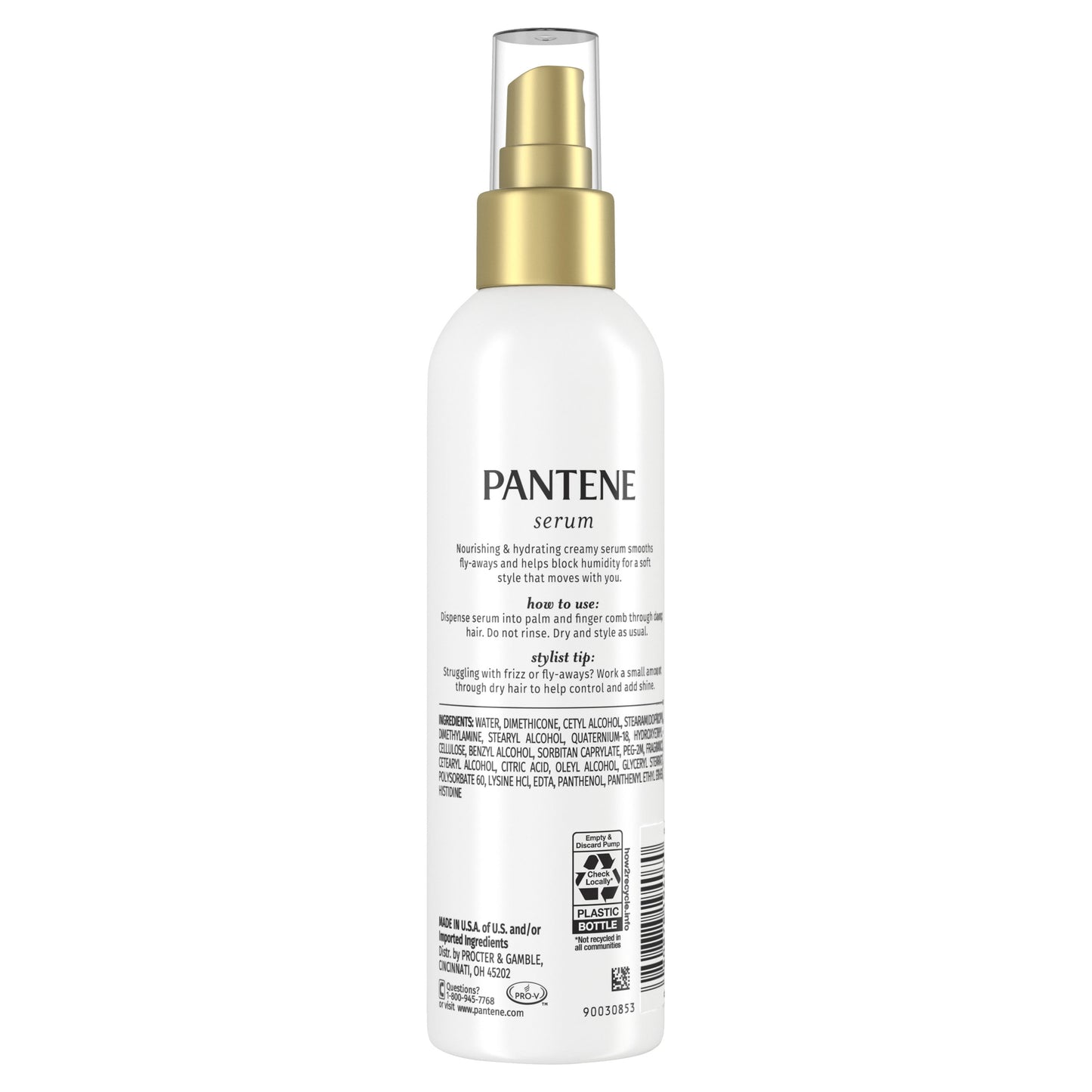 Pantene Pro-V Smooth Hair Hydrating Anti-Frizz Serum, 5.9 oz