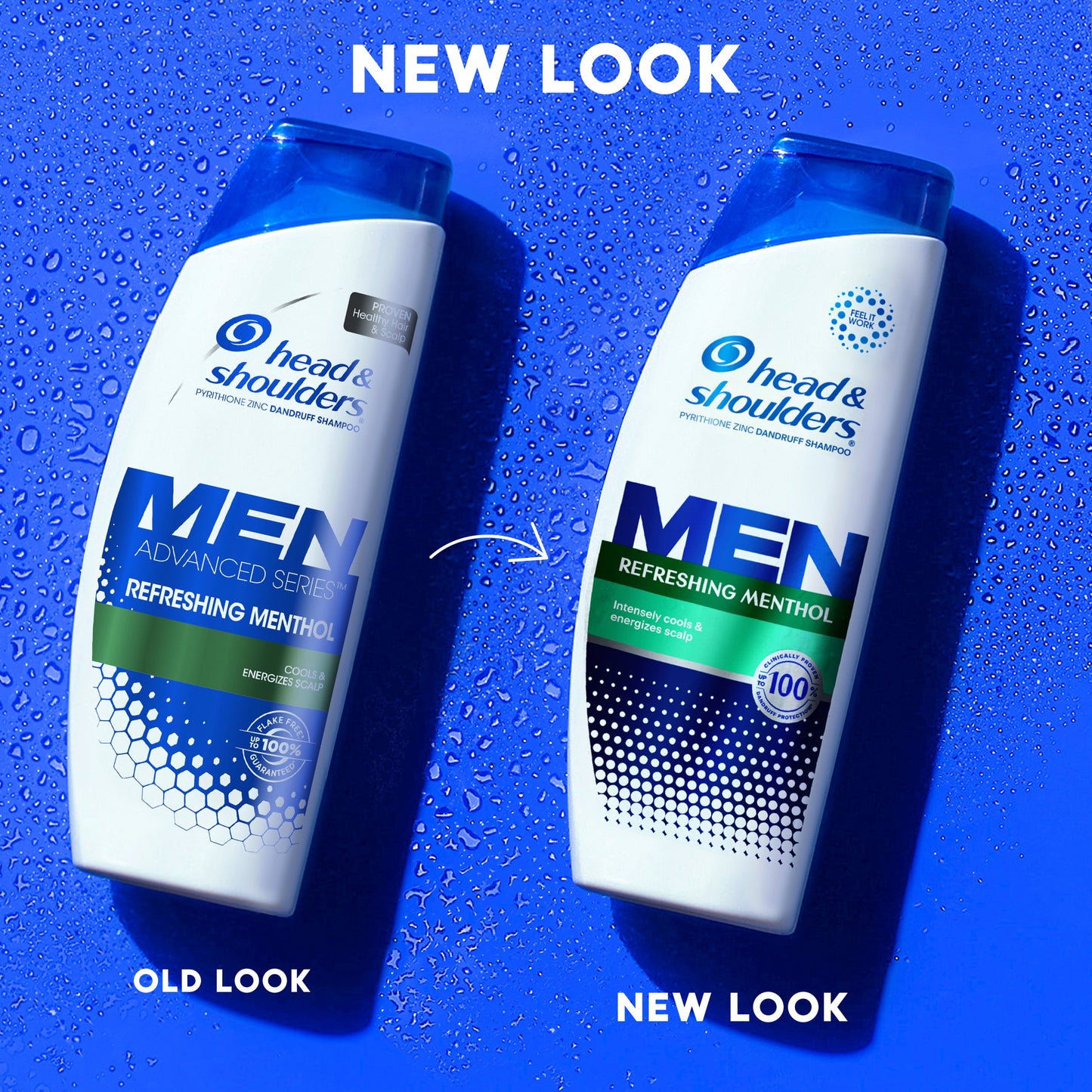 Head & Shoulders Mens Dandruff Shampoo, Refreshing Menthol, 20.7 oz