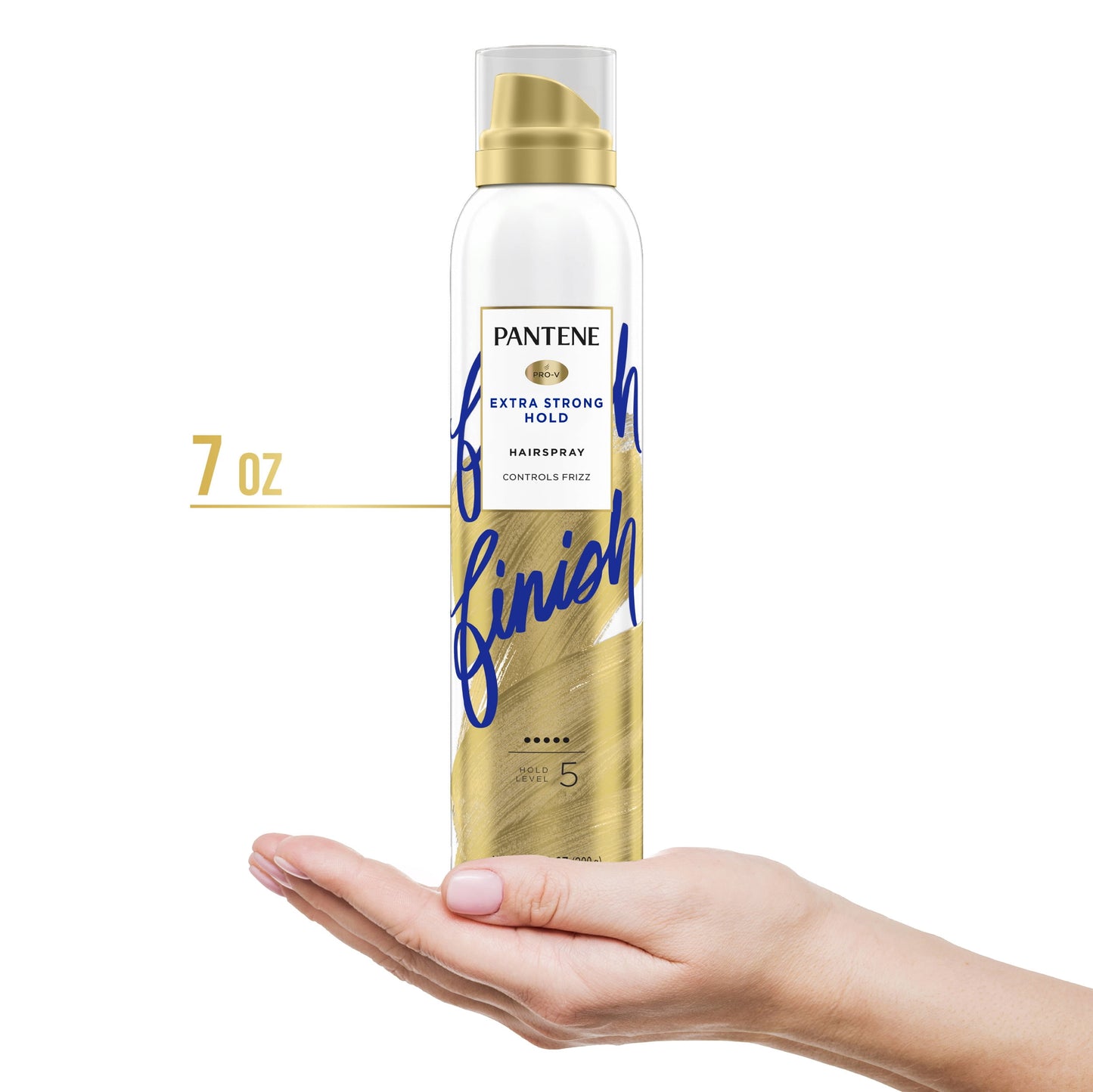 PANTENE Pro-V Extra Strong Hold Alcohol Free* Level 5 Hairspray, 7.0 oz Unisex