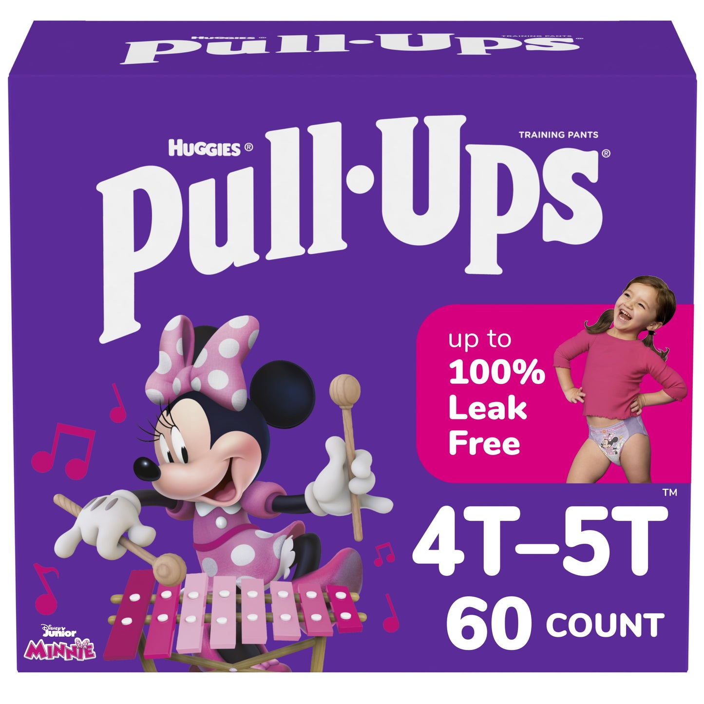 Pull-Ups Girls' Potty Training Pants, 4T-5T (38-50 lbs), 60 Count
