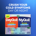 Vicks DayQuil & NyQuil Severe Liquicaps, Cough, Cold & Flu Relief, over-the-Counter Medicine, 48 Ct