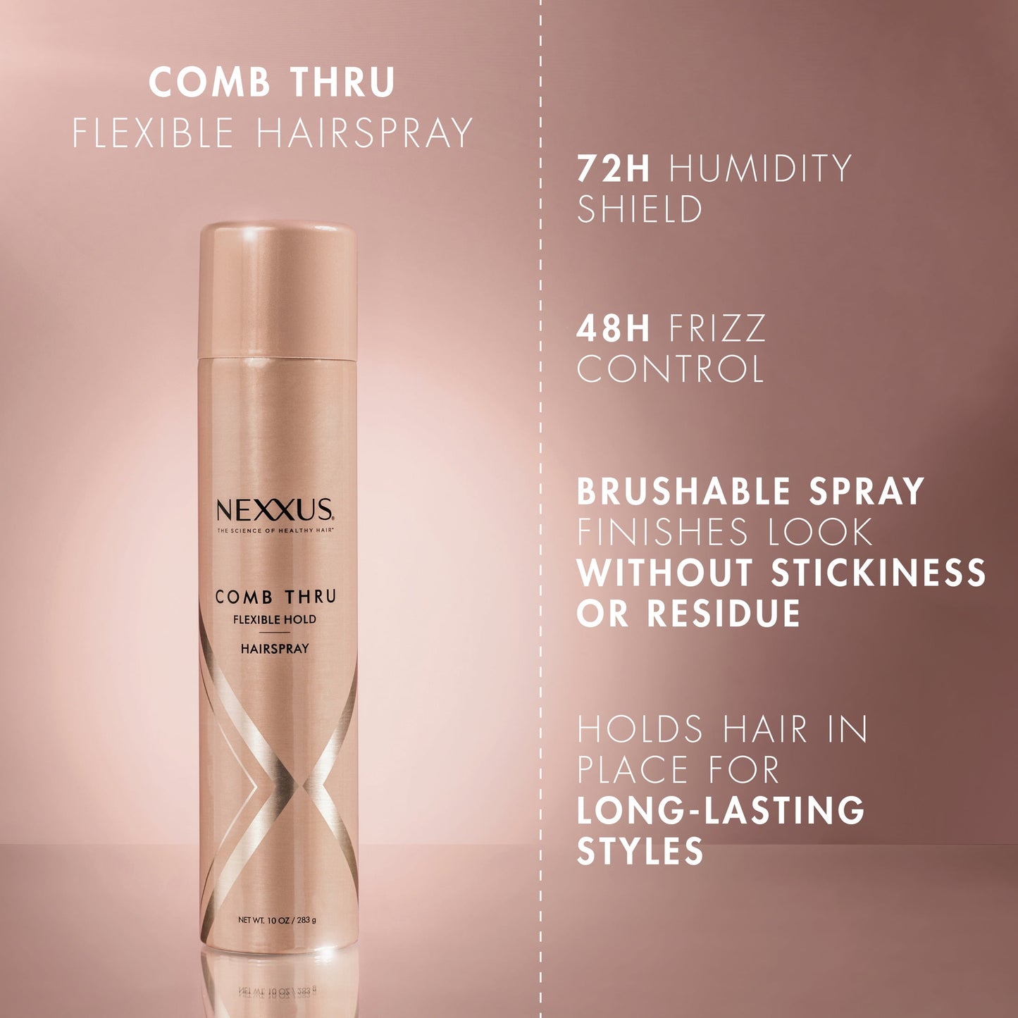 Nexxus Comb Thru Finishing Mist Medium Hold hairspray, 10 oz