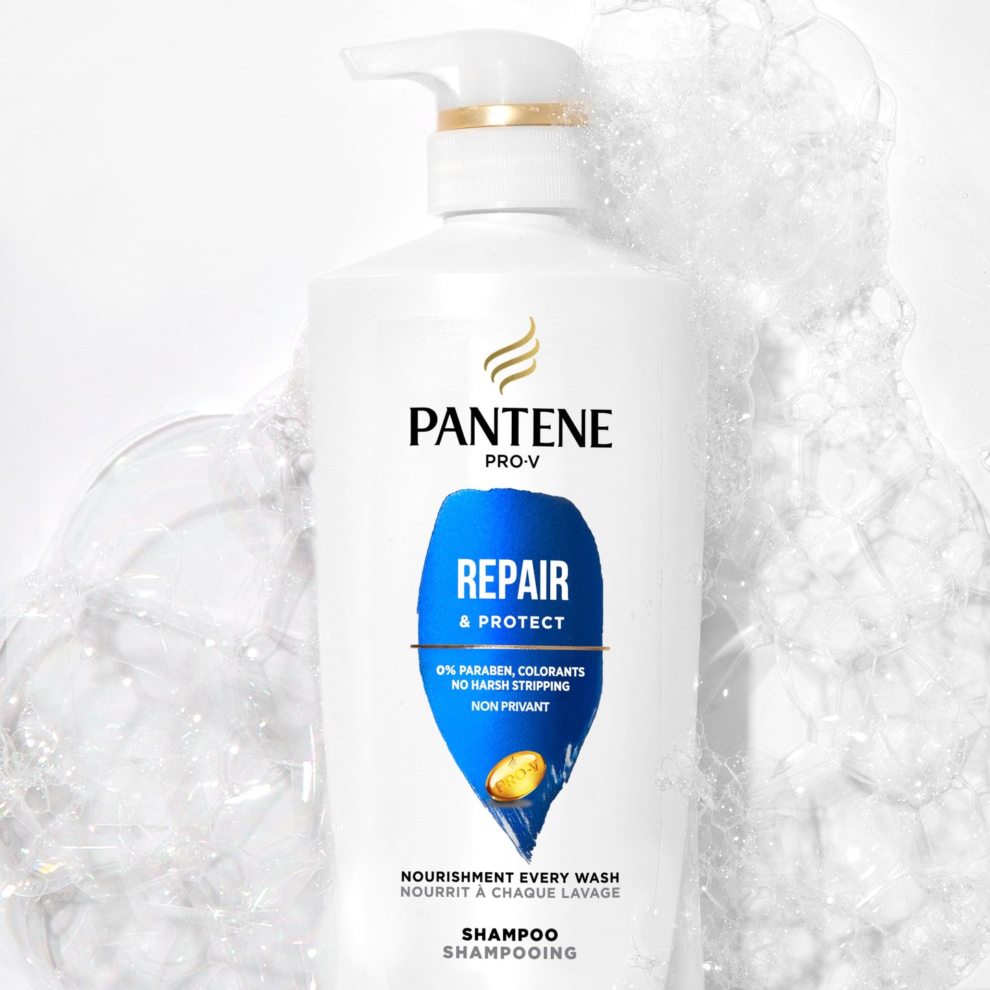 Pantene Pro-V Repair & Protect Shampoo, All Hair Types, 17.9 fl oz