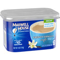Maxwell House International French Vanilla Sugar Free Decaf Instant Coffee, Decaffeinated, 4 oz. Canister