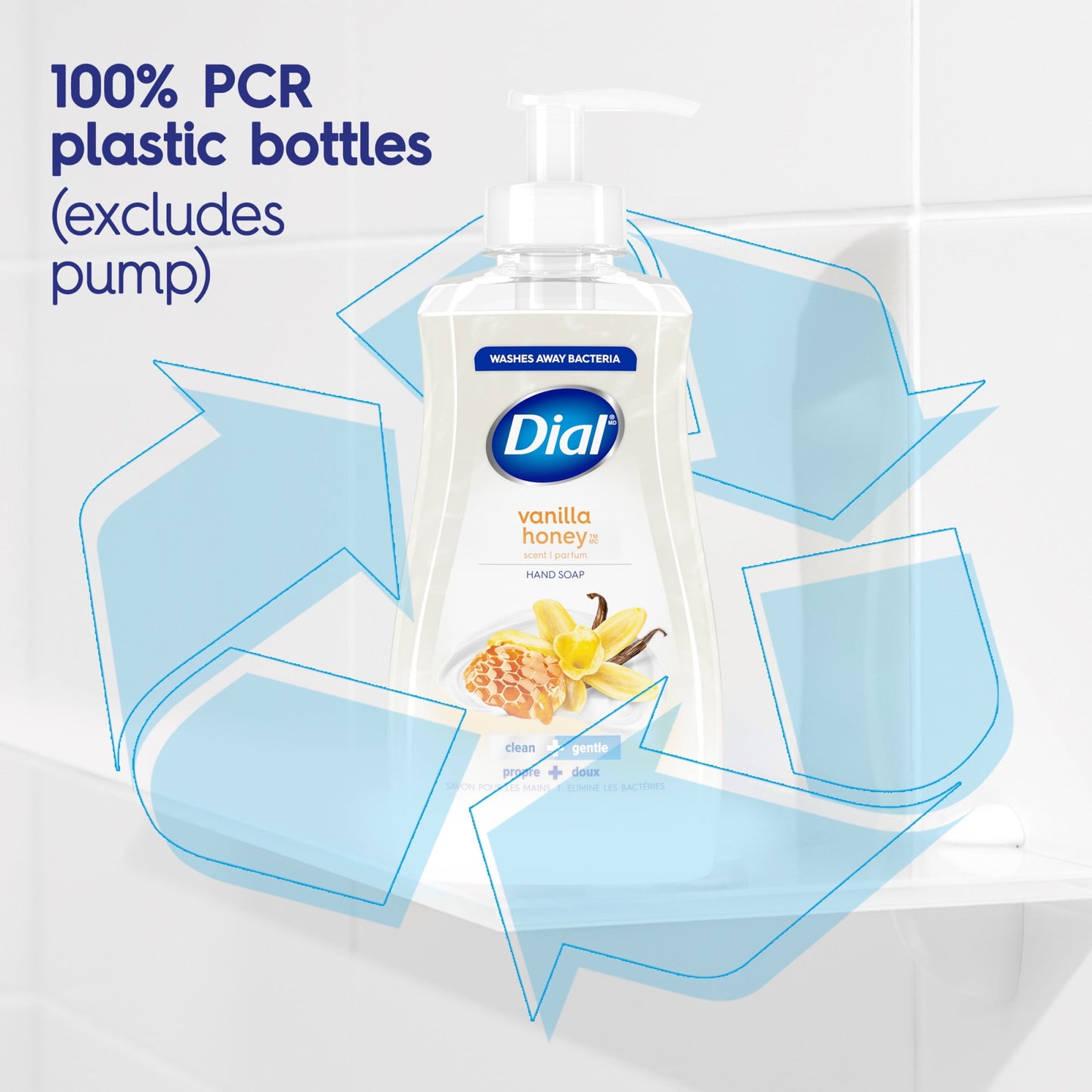 Dial Liquid Hand Soap, Vanilla & Honey, 7.5 Ounce