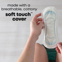 U by Kotex Clean & Secure Maxi Pads, Regular Absorbency, 48 Count