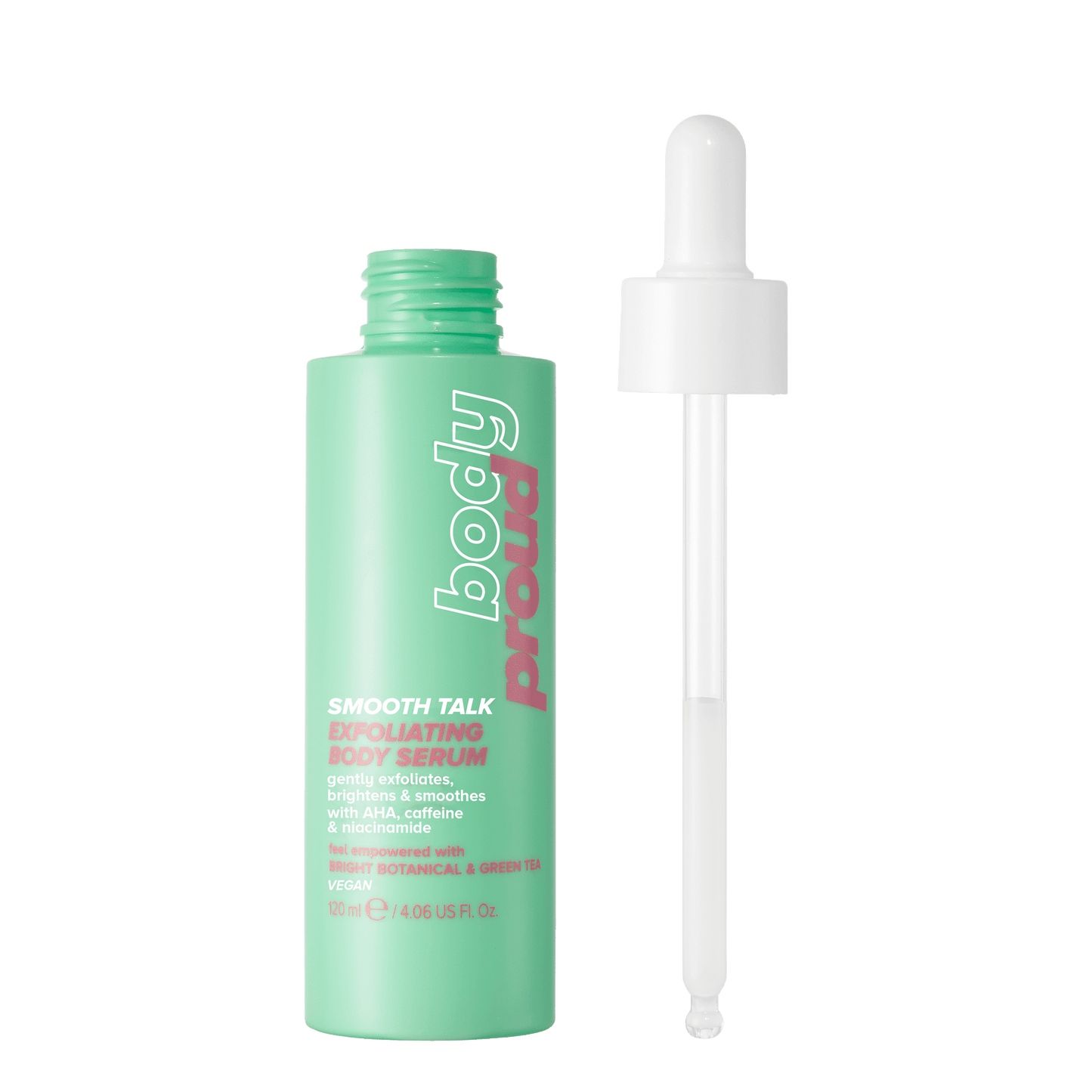 Body Proud Smooth Talk Exfoliating Body Serum with Niacinamide, 4.06 fl oz