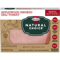 HORMEL NATURAL CHOICE Sliced Applewood Smoked Deli Turkey Lunch Meat, 8 oz Plastic Package