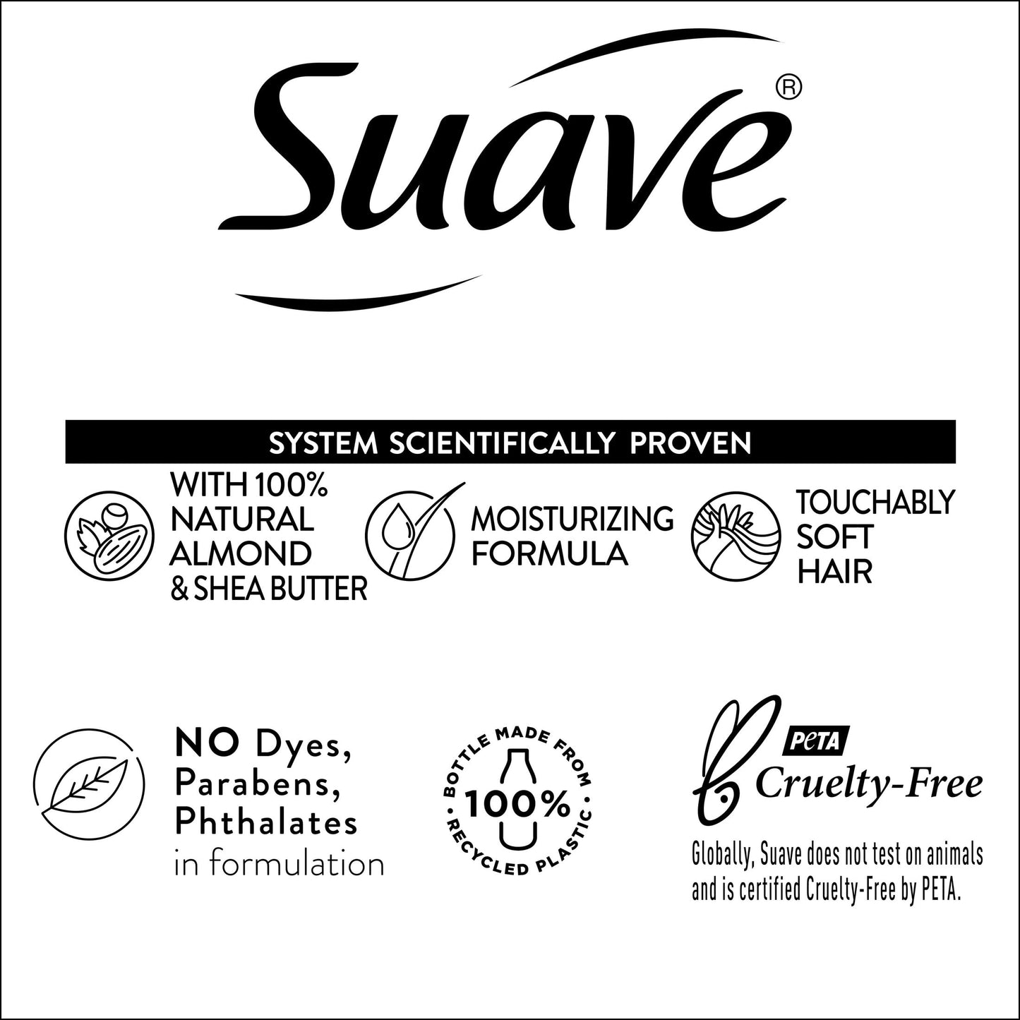 Suave Almond & Shea Butter Moisturizing Shampoo 12.6 fl oz