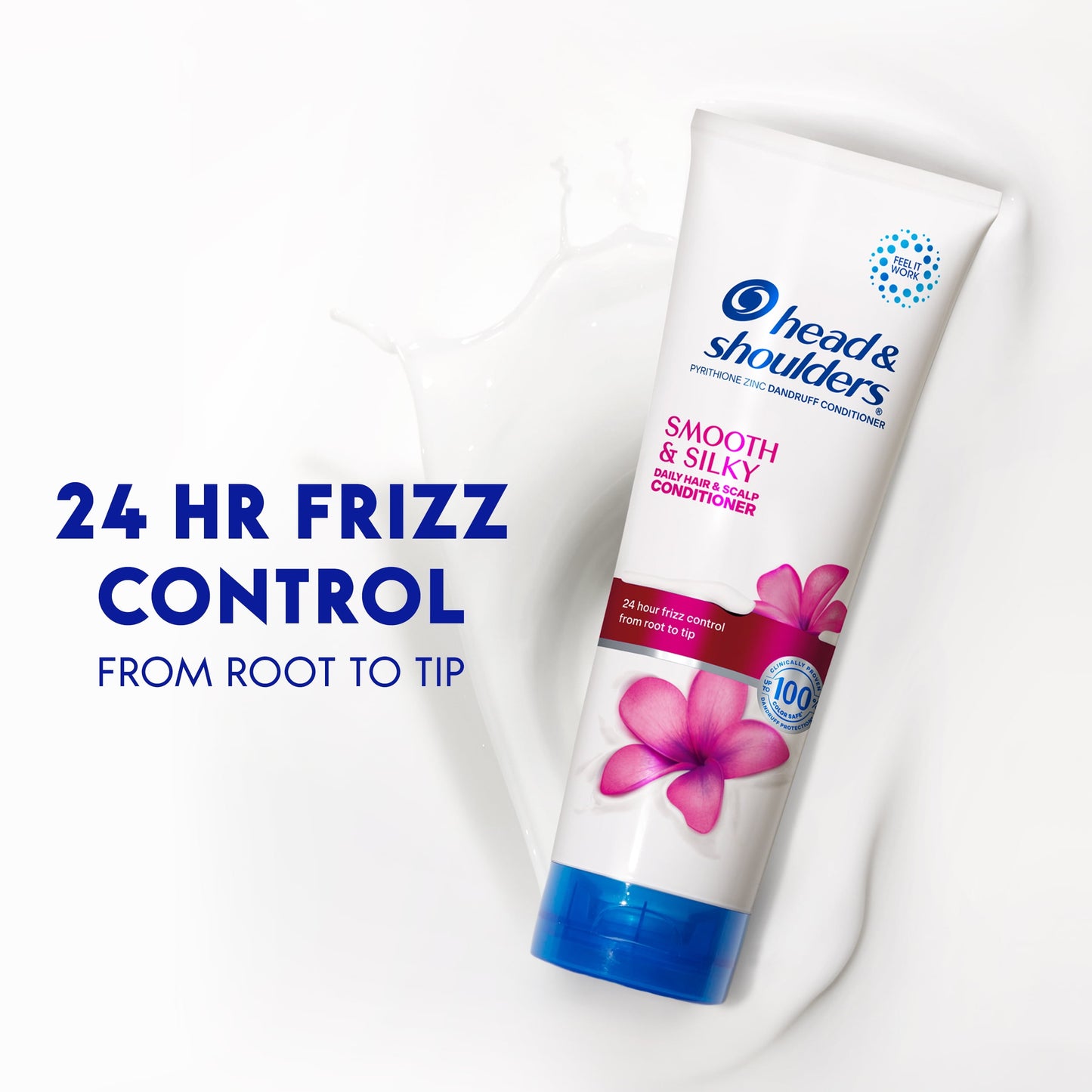 Head and Shoulders Dandruff Conditioner, Smooth and Silky, 10.6 fl oz