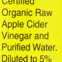 Organic Apple Cider Vinegar (Raw Unfiltered)