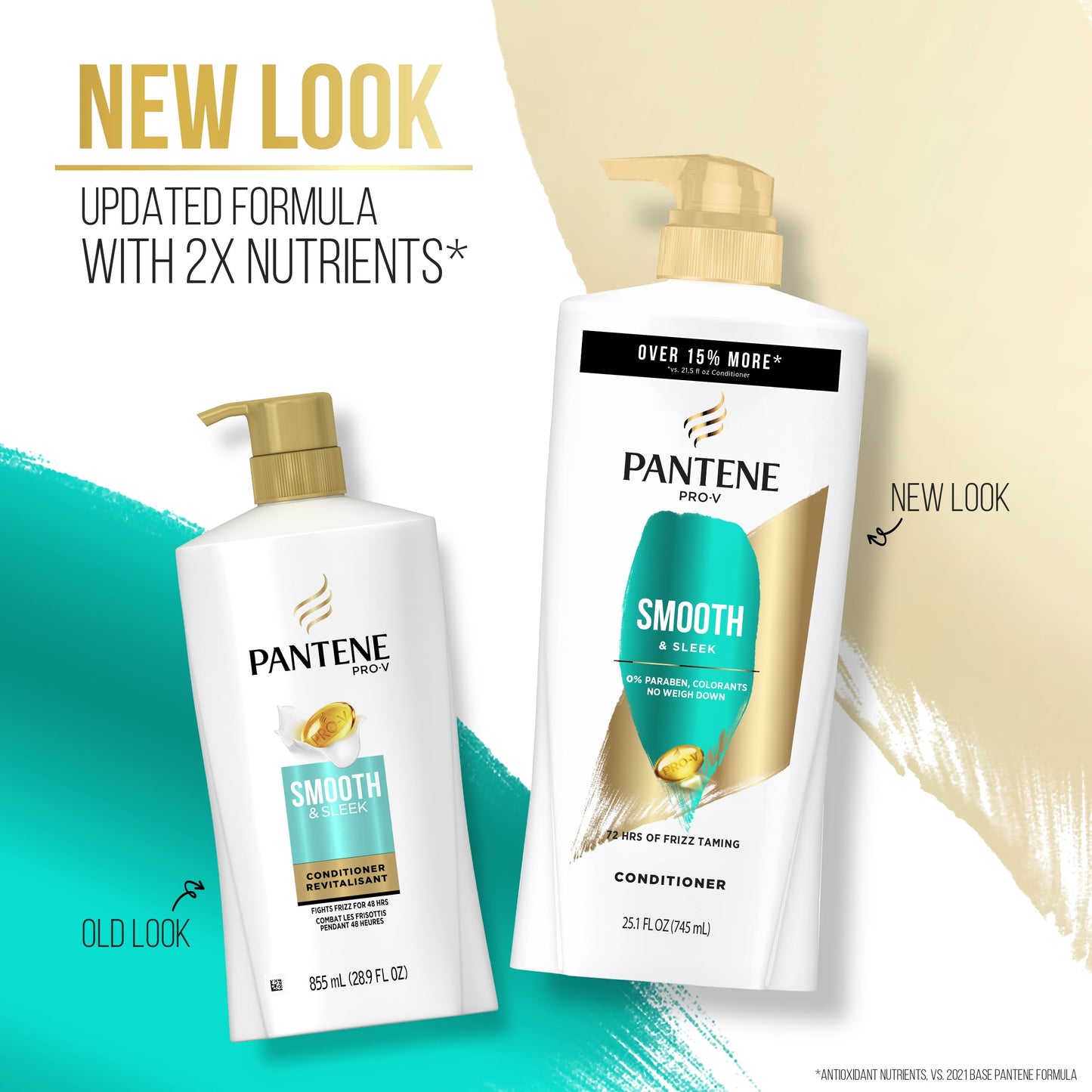 Pantene Pro-V Smooth and Sleek Conditioner, 25.1 oz