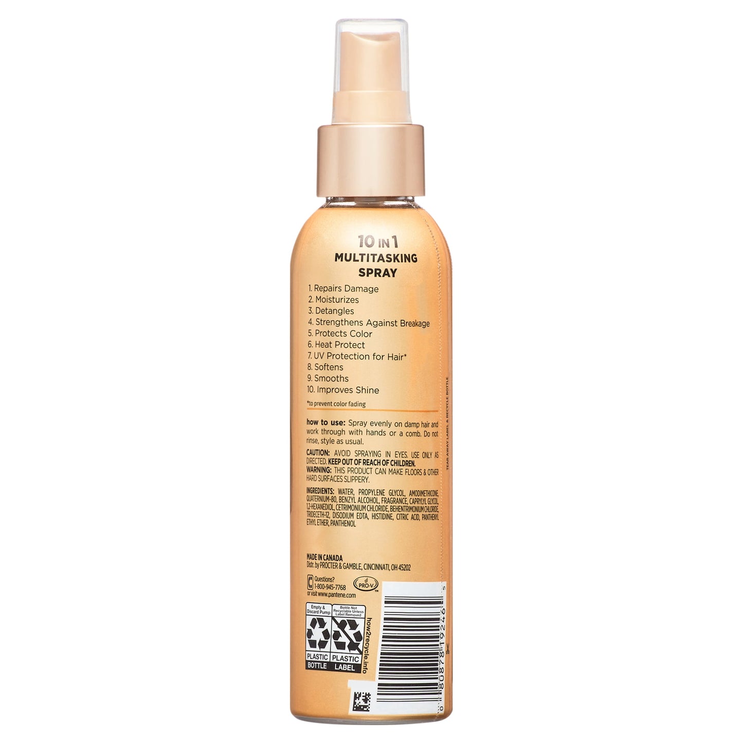Pantene Miracle Rescue 10-in-1 Multitasking Leave-in Conditioner Spray, 5.7 fl oz