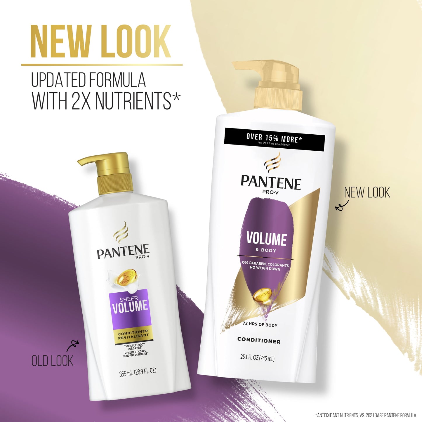 Pantene Pro-V Volume & Body Conditioner, 25.1oz/745mL