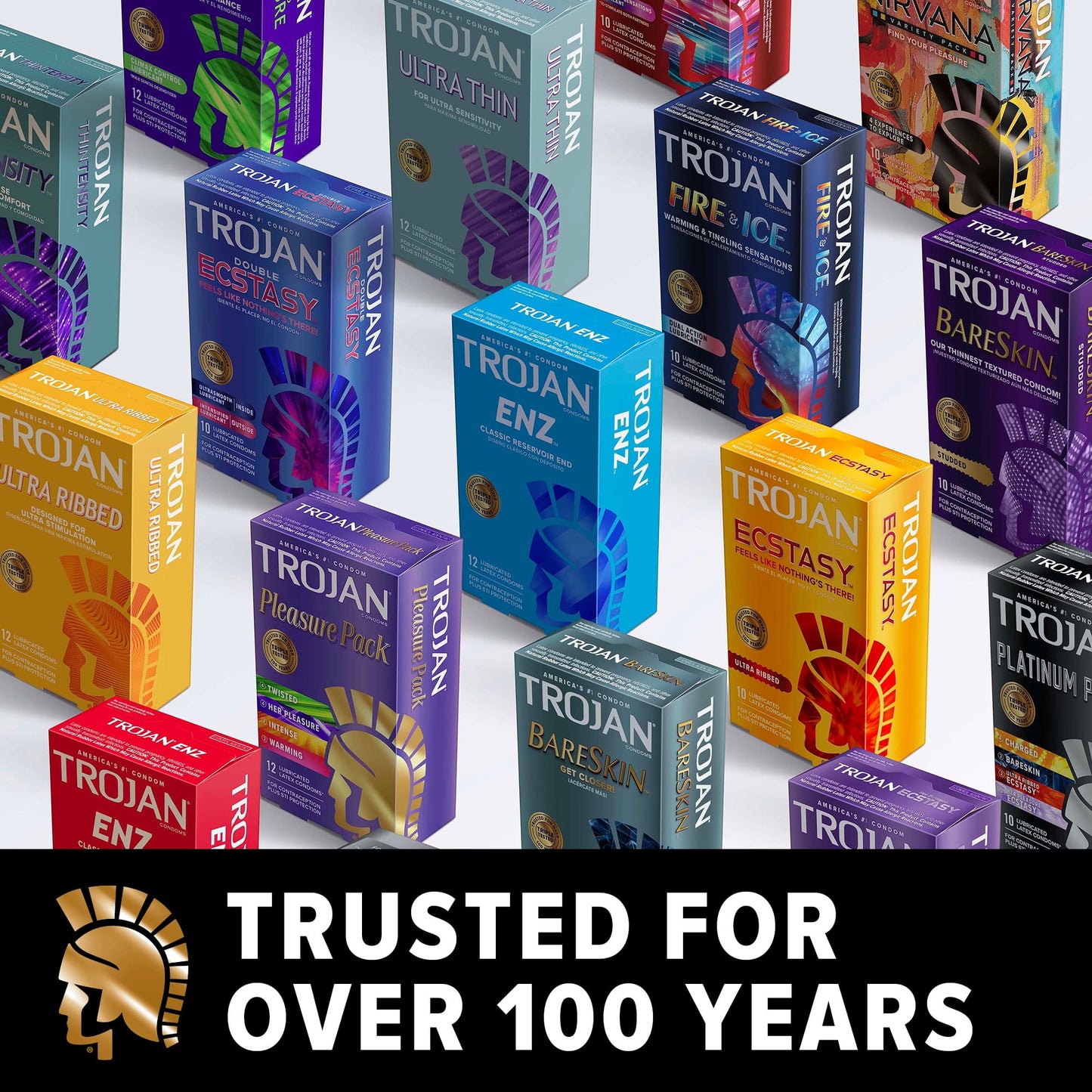 TROJAN Magnum Lubricated Large Condoms, Lubricated Condoms, 36 Count Pack