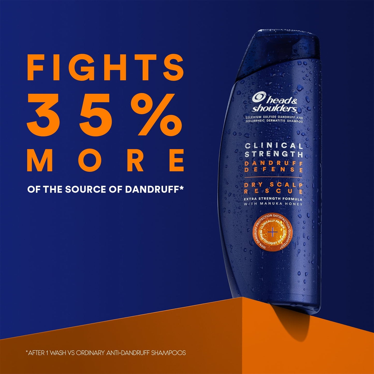 Head & Shoulders Clinical Dandruff Defense + Dry Scalp Rescue Shampoo 13.5oz Twin Pack
