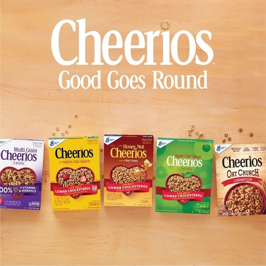 Multi Grain Cheerios Heart Healthy Cereal, 9 OZ Cereal Box