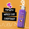 Aussie Miracle Coils Sulfate-Free Shampoo, All Hair Types, Macadamia Nut Oil, Paraben Free, 16 fl oz