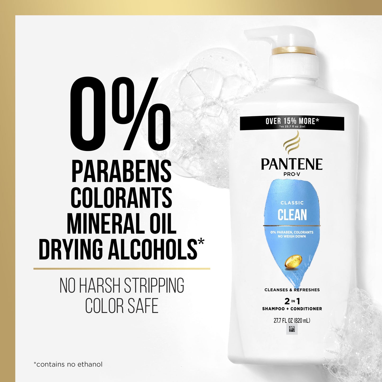 Pantene Pro-V Classic Clean 2in1 Shampoo + Conditioner, 27.7 oz