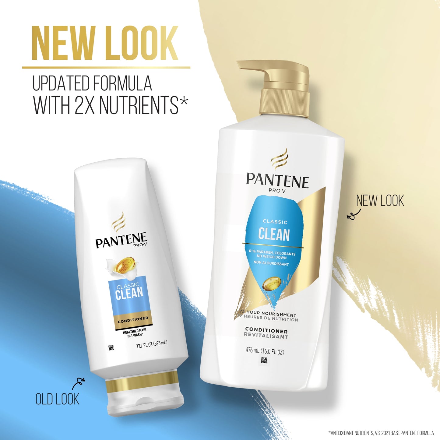 Pantene Pro-V Classic Clean Conditioner, Shine Enhancing, 16.0 fl oz