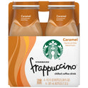 Starbucks Frappuccino Caramel Iced Coffee, 9.5 oz, 4 Pack Bottles