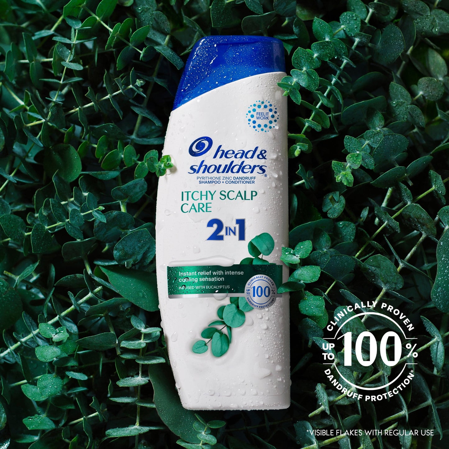 Head & Shoulders 2 in 1 Dandruff Shampoo and Conditioner, Itchy Scalp Care 12.5 oz