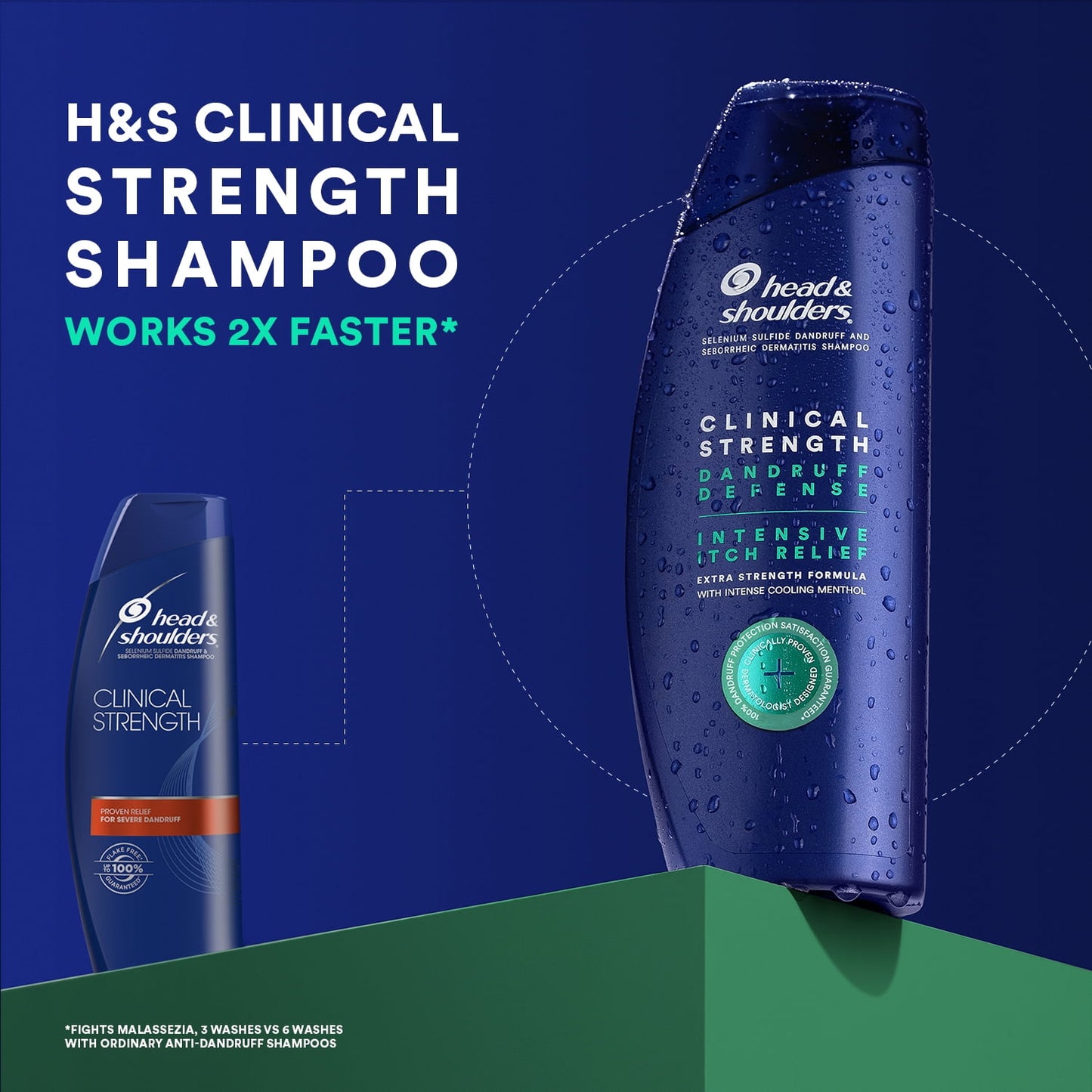 Head & Shoulders Anti Dandruff Shampoo, Clinical Itch Relief for Dry Scalps, 13.5 fl oz