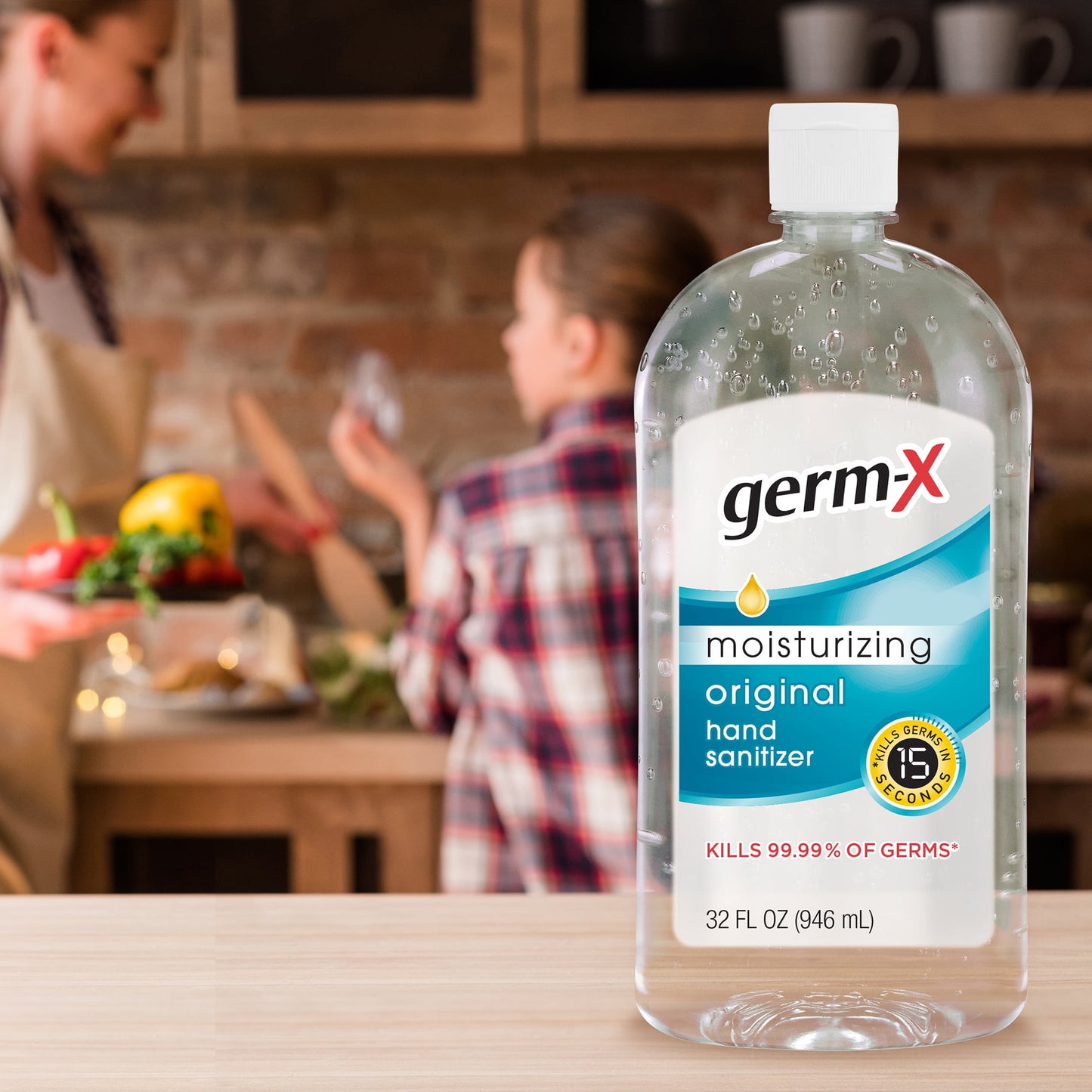 GERM-X Original Hand Sanitizer, 32 oz Flip-Cap Bottle