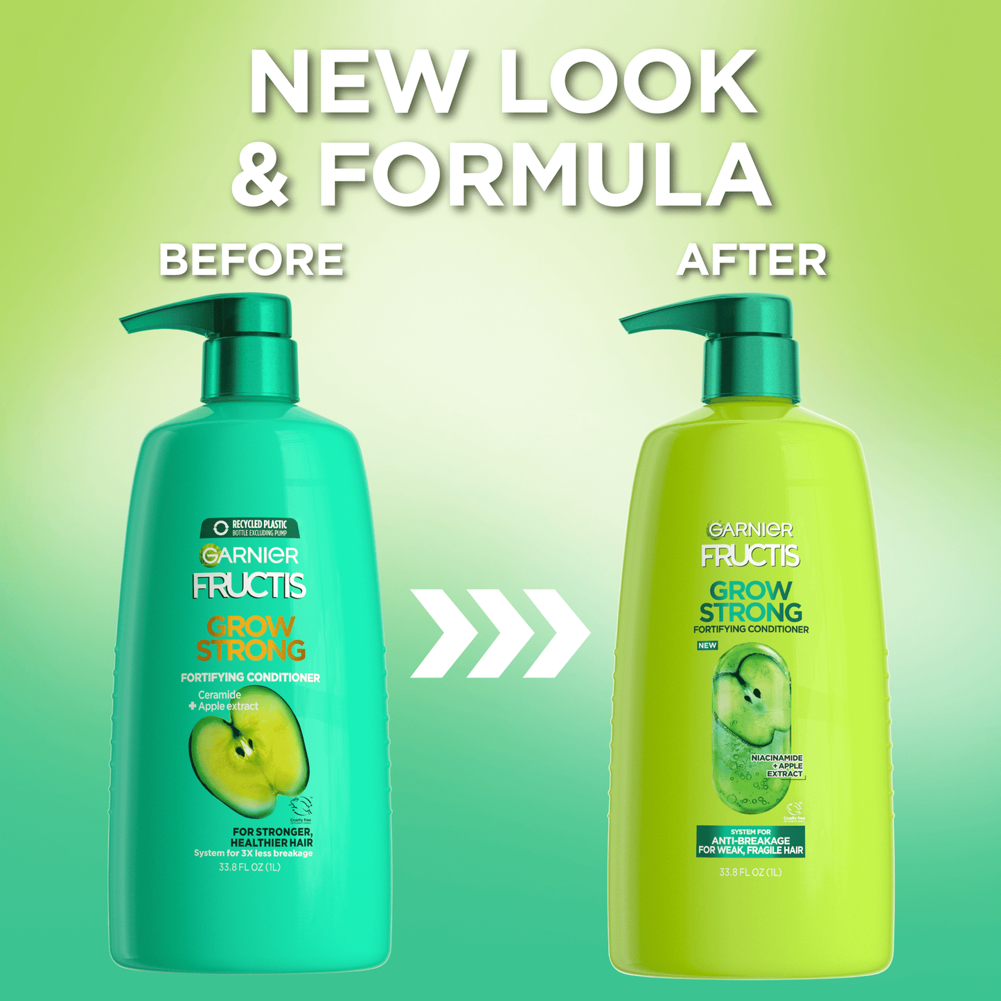 Garnier Fructis Grow Strong Fortifying Conditioner with Ceramide, 33.8 fl oz