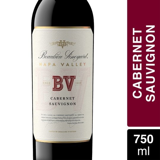Beaulieu Vineyard Napa Valley Cabernet Sauvignon Red Wine, 750ml Bottle, 14.8% ABV