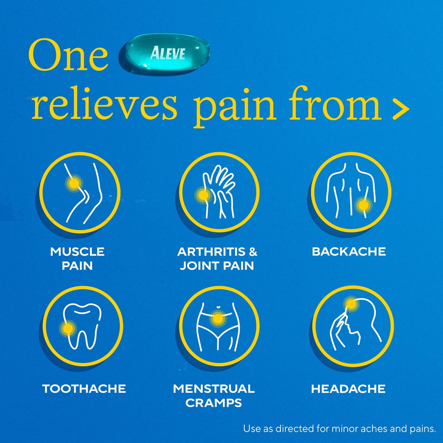Aleve Liquid Gels Easy Open Arthritis Cap Naproxen Sodium Pain Reliever, 80 Count
