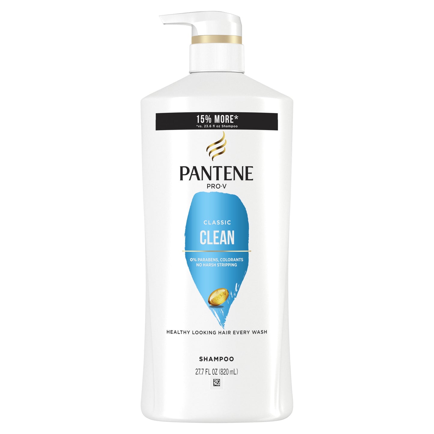 Pantene Pro-V Classic Clean Shampoo, All Hair Types, 27.7 fl oz