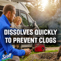 Scott Rapid-Dissolving Toilet Paper for RVs & Boats, 4 Double Rolls, 231 Sheets Per Roll (924 Total)