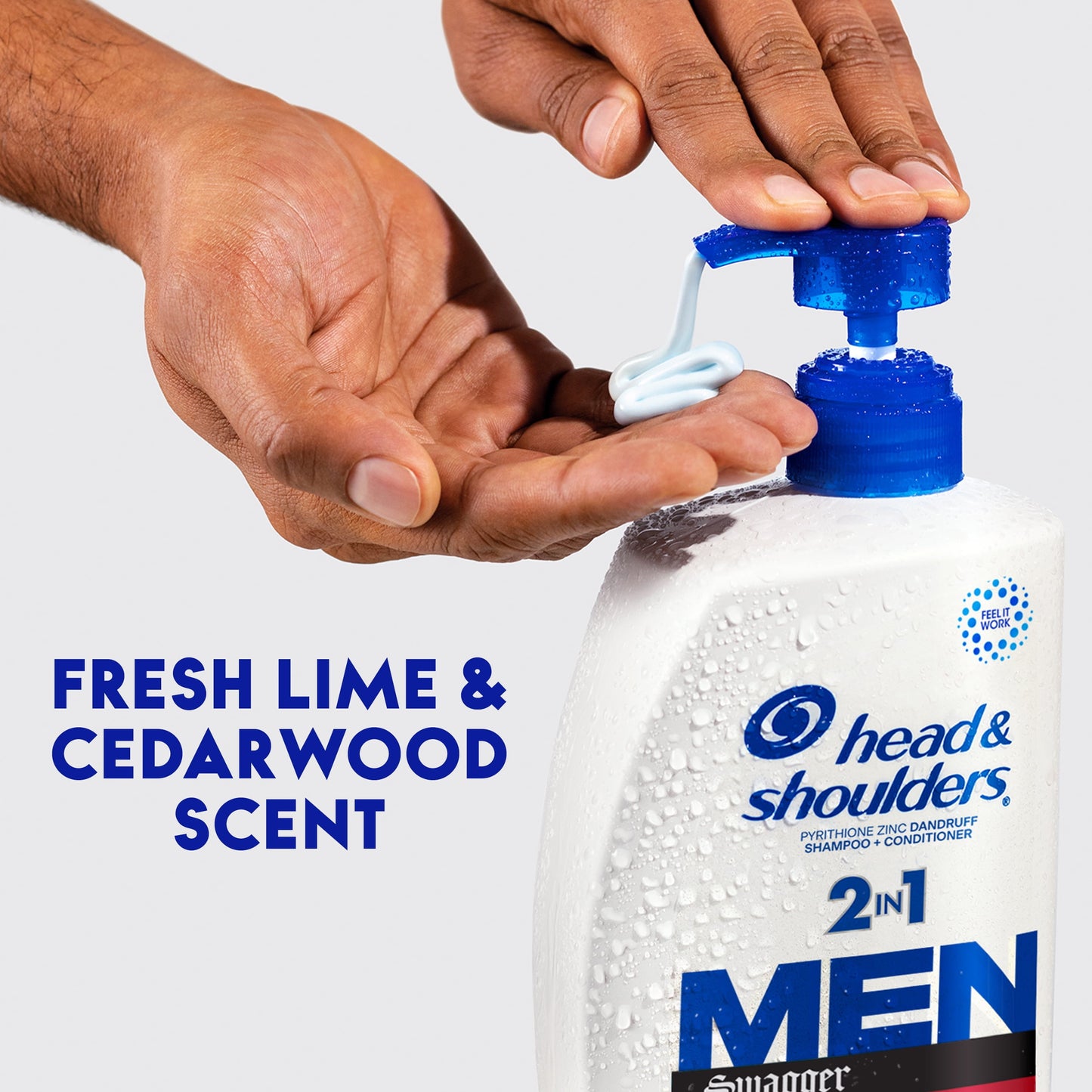 Head & Shoulders Men's 2 in 1 Dandruff Shampoo and Conditioner, Old Spice Swagger, 28.2 fl oz