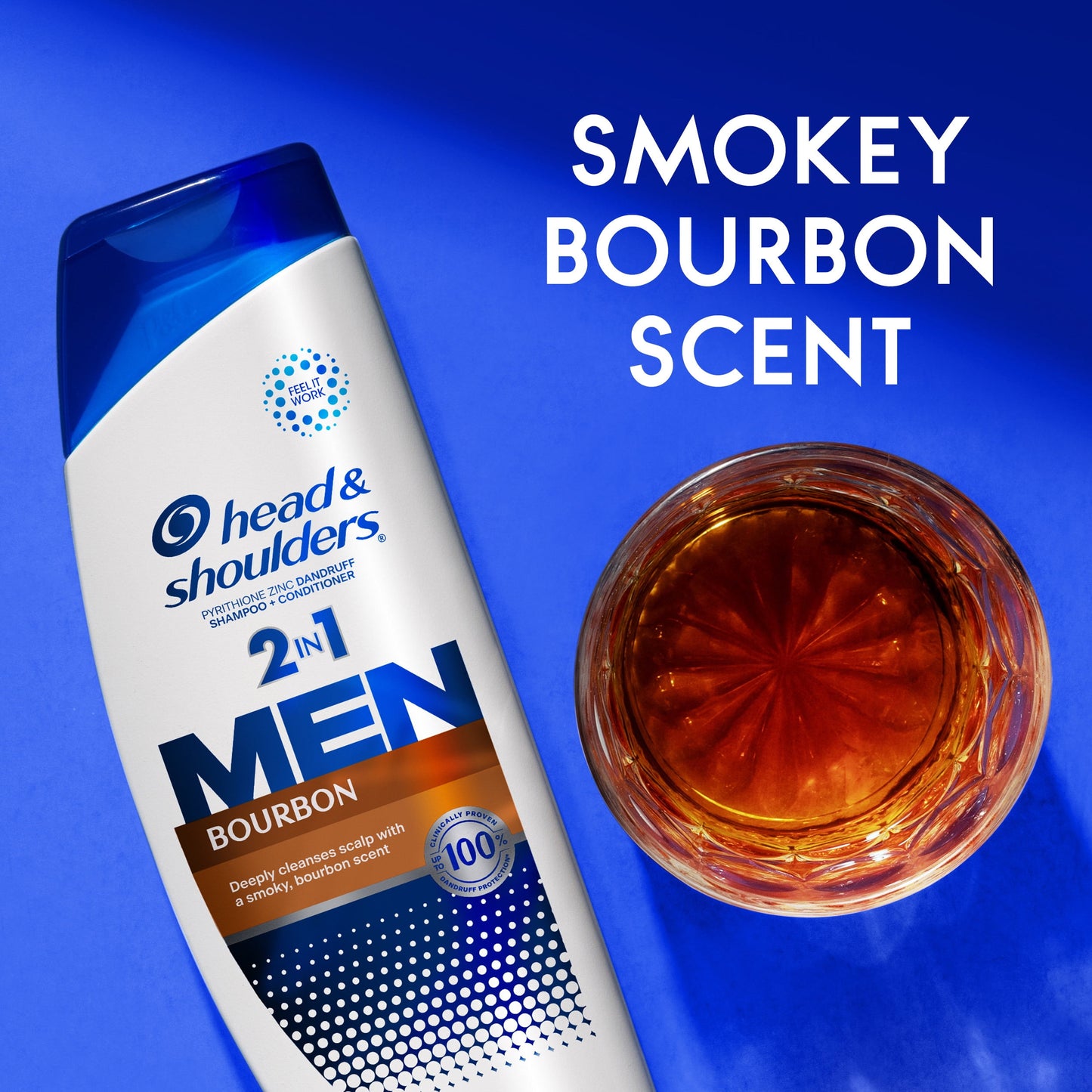 Head and Shoulders Men's Dandruff Shampoo, Bourbon, 12.5 fl oz