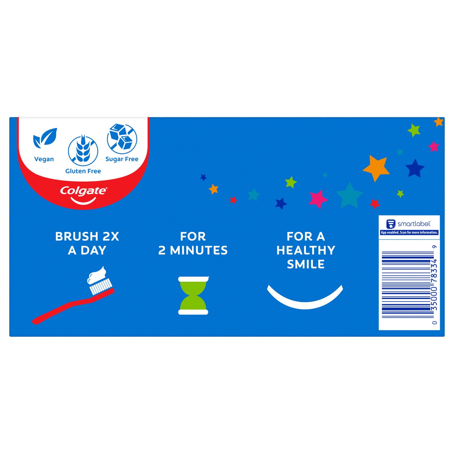 Colgate Kids Toothpaste with Fluoride, Kids Cavity Protection Toothpaste, Mild Bubble Fruit Flavor, 2 Pack, 4.6 oz Tubes