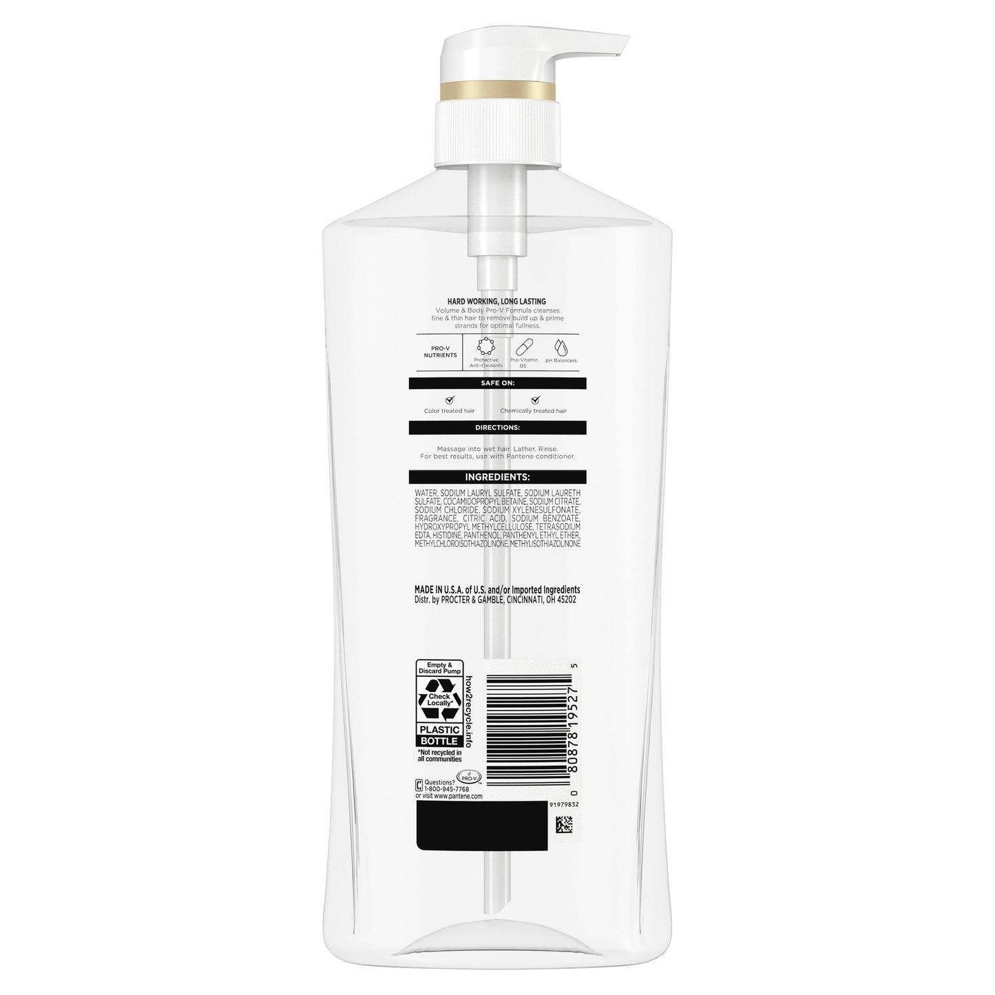 Pantene Pro-V Volume and Body Shampoo, 27.7 oz