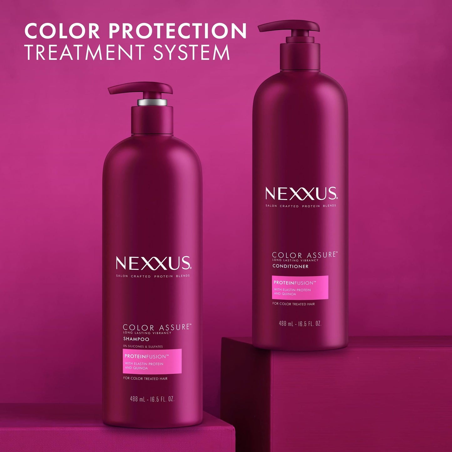 Nexxus Color Assure Long Lasting Vibrancy Daily Conditioner with Elastin Protein, 16.5 fl oz