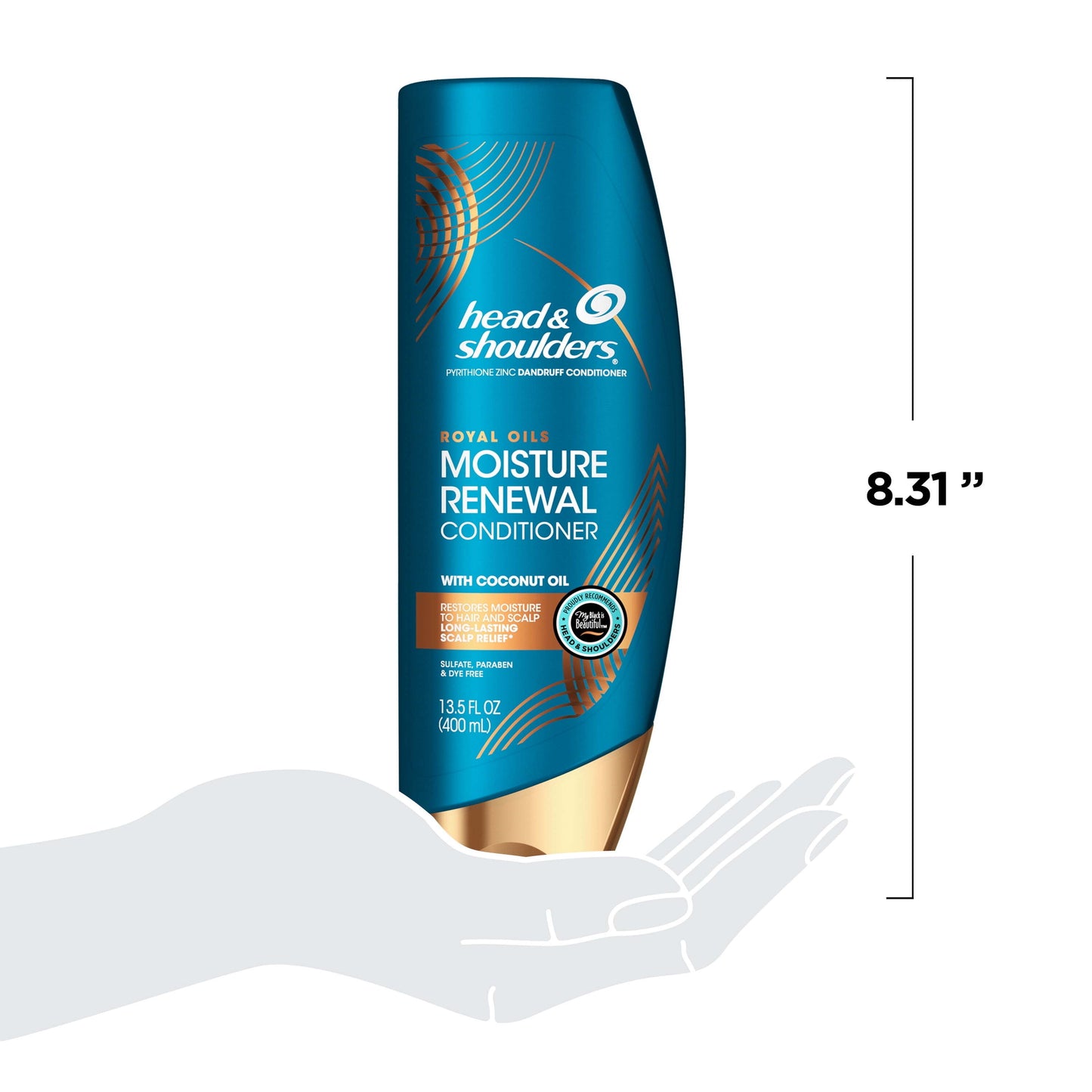 Head and Shoulders Royal Oils Conditioner, Moisture Renew, All Hair Types, 13.5 fl oz