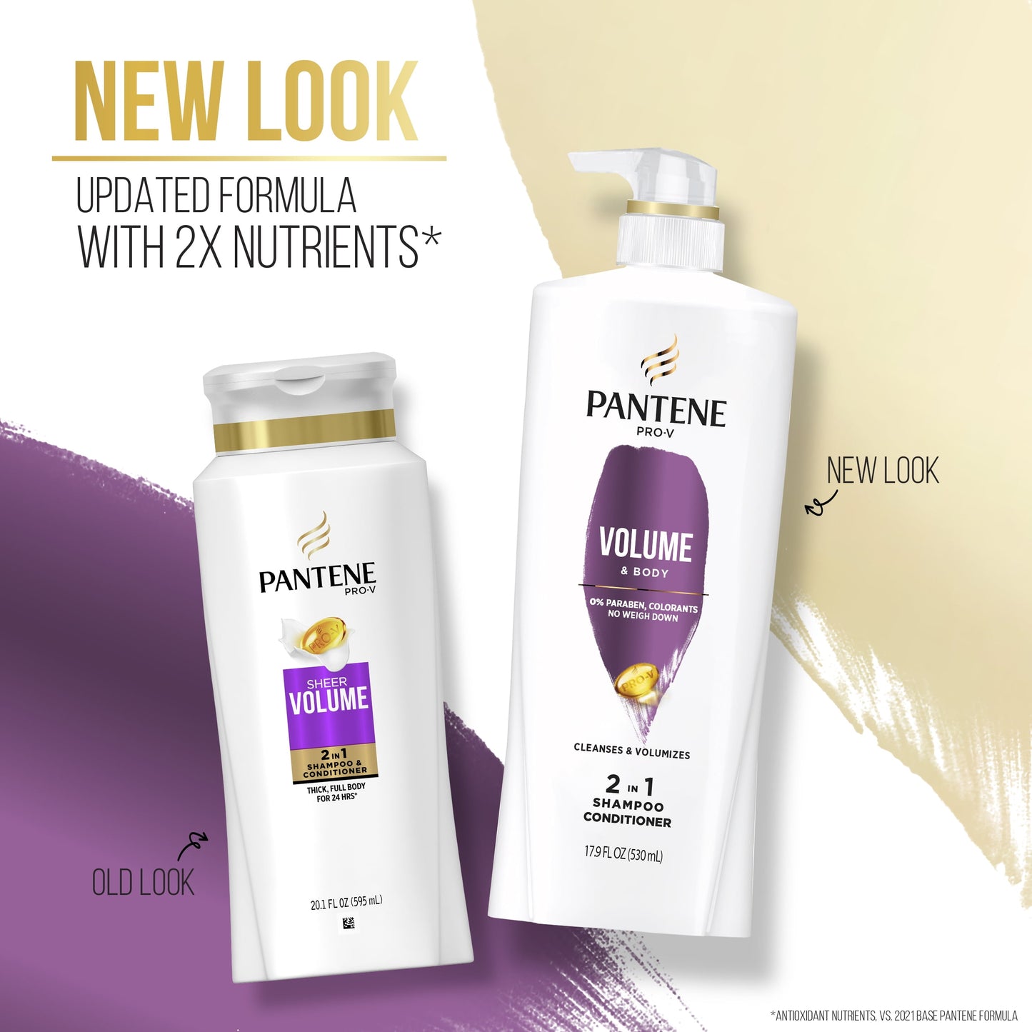 Pantene Pro-V Volume & Body 2in1 Shampoo + Conditioner, 17.9oz