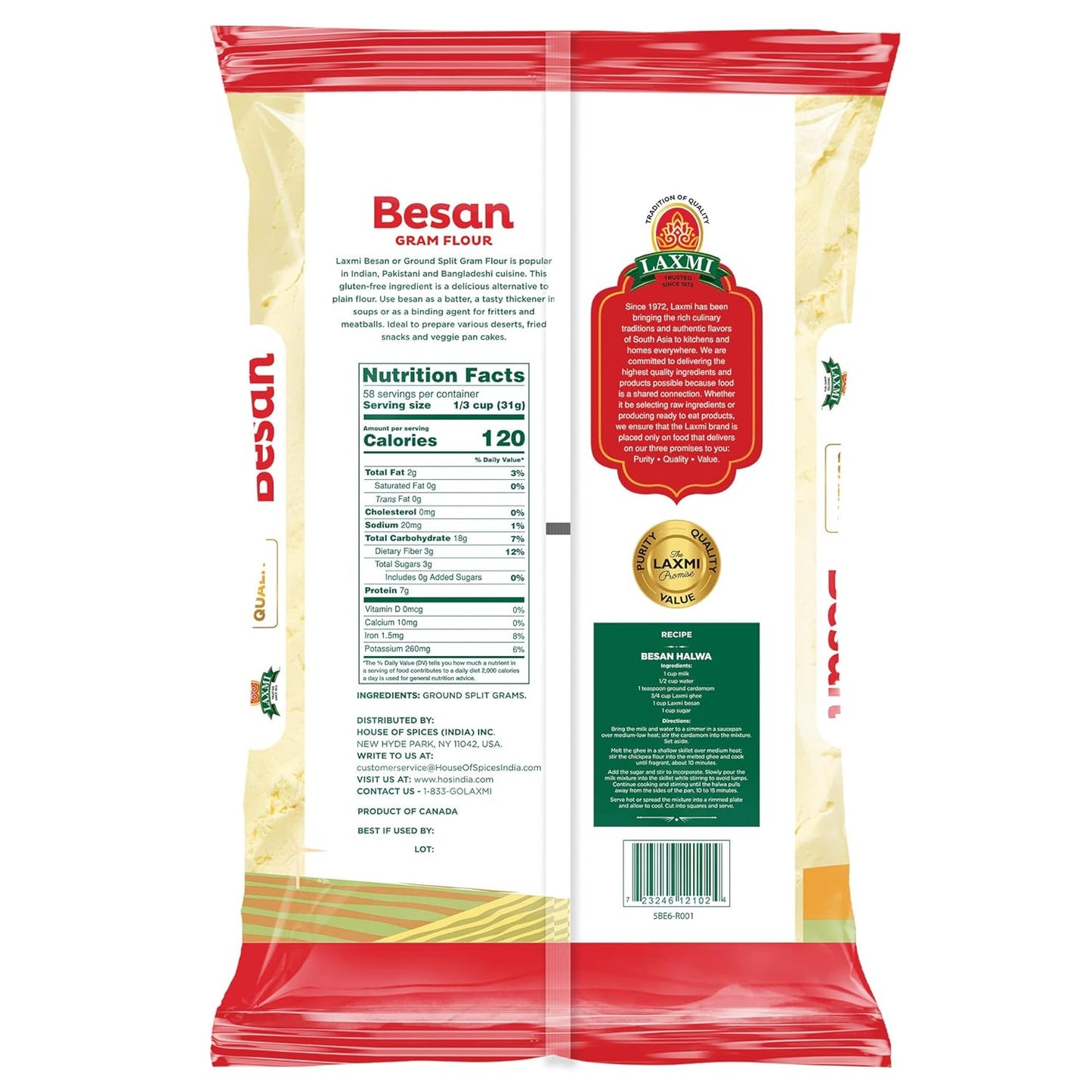 Laxmi Gram (Besan) Flour - 4lb